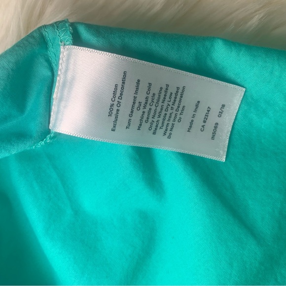 Talbots  EMBROIDERED‎ FLUTTER-SLEEVE TOP Size M - Picture 12 of 13